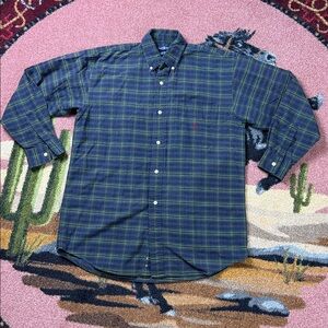 POLO RALPH LAUREN PLAID BUTTON UP SHIRT